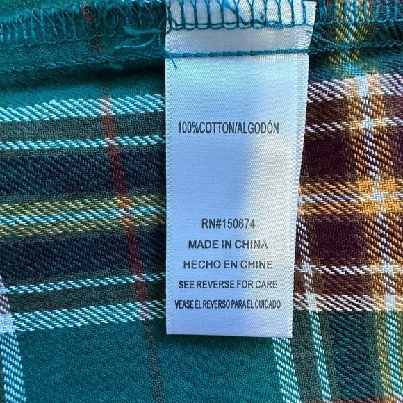 Nwt Billy T Happy Camper Plaid Shirtdress Medium - Picture 10 of 10